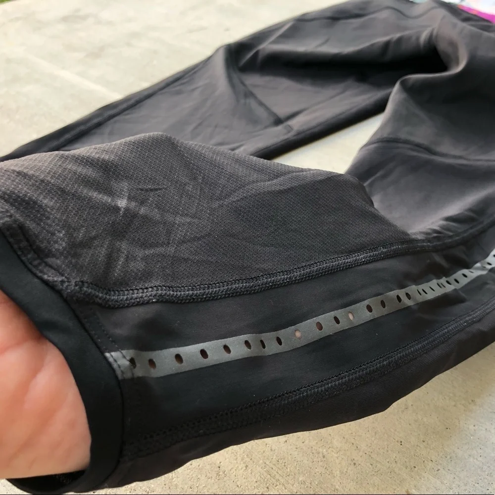 Rare! Lululemon Pace Pusher‎ Crop Black Pigment Wave 6